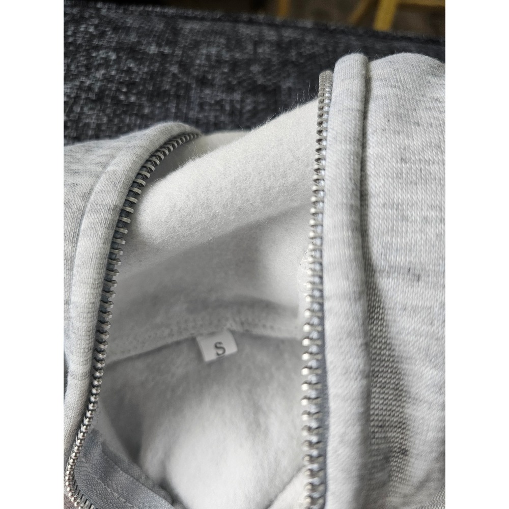 Unbranded Rhinestone Graphic Zip Up Hoodie‎  Small Gray Excellent Streetwear - Picture 6 of 8